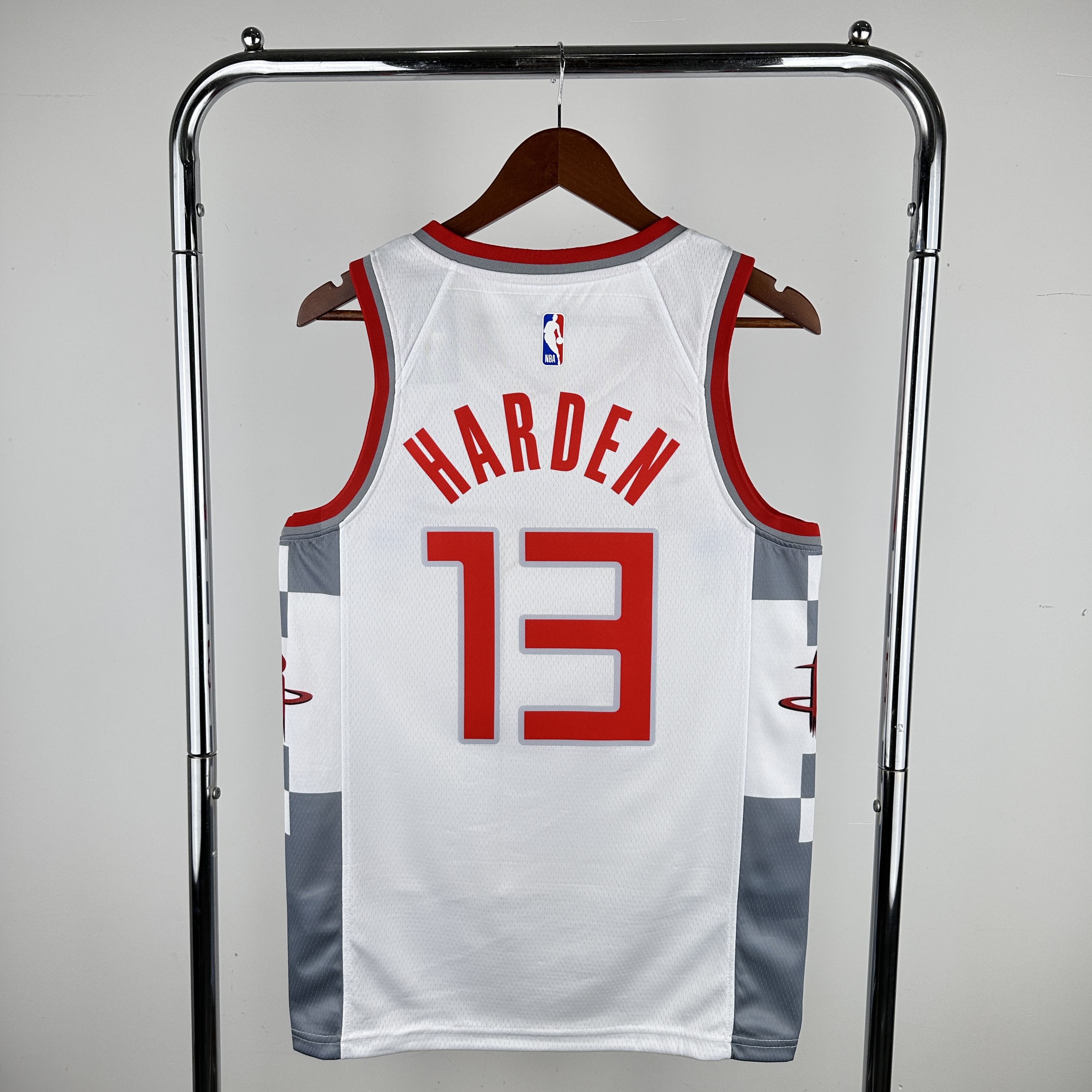 Men Houston Rockets #13 Harden White City Edition Nike 2024 NBA Jersey->denver nuggets->NBA Jersey